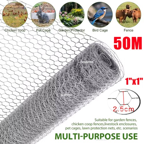 50m wire galvanised metal - 50m,